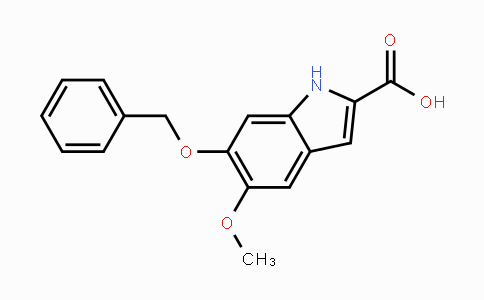 CAS No. 2495-92-3, 6-Benzyloxy-5-methoxy-1H-indole-2-carboxylic acid