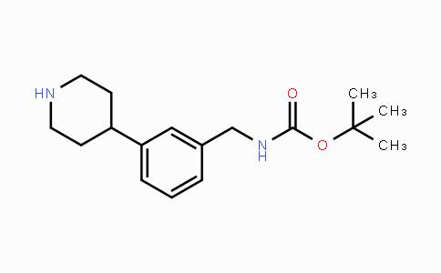 CAS No. 725228-49-9, tert-Butyl 3-(piperidin-4-yl)benzylcarbamate