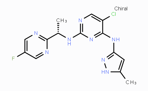 CAS No. 935666-88-9, (S)-5-Chloro-N2-(1-(5-fluoropyrimidin-2-yl)ethyl)-N4-(5-methyl-1H-pyrazol-3-yl)pyrimidine-2,4-diamine