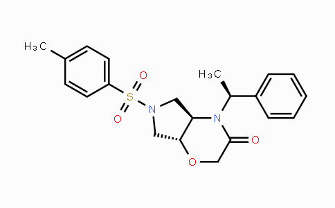 CAS No. 1159908-20-9, (4AS,7aS)-4-((R)-1-phenylethyl)-6-tosylhexahydro-pyrrolo[3,4-b][1,4]oxazin-3(2H)-one