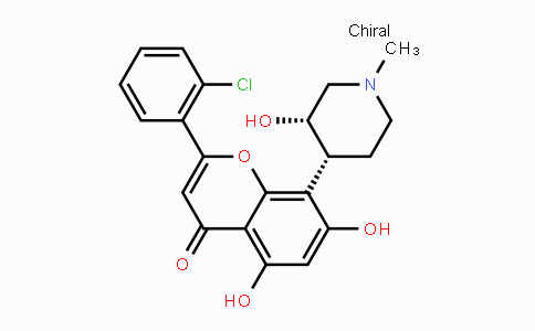 CAS No. 146426-40-6, 2-(2-Chlorophenyl)-5,7-dihydroxy-8-((3S,4R)-3-hydroxy-1-methylpiperidin-4-yl)-4H-chromen-4-one