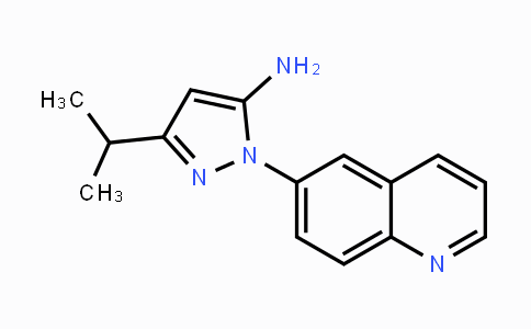 CAS No. 1012879-76-3, 3-Isopropyl-1-(quinolin-6-yl)-1H-pyrazol-5-amine