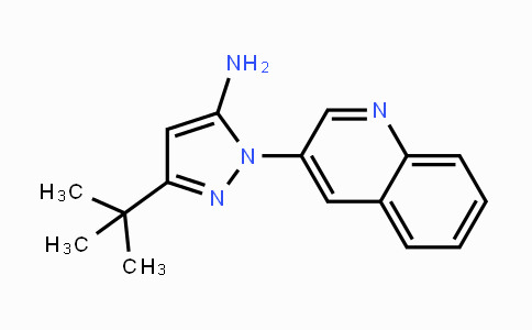 CAS No. 897373-63-6, 3-(tert-Butyl)-1-(quinolin-3-yl)-1H-pyrazol-5-amine