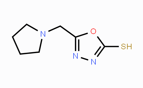 CAS No. 790263-69-3, 5-(Pyrrolidin-1-ylmethyl)-1,3,4-oxadiazole-2-thiol