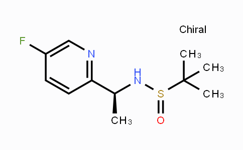 CAS No. 1951445-13-8, (R)-N-((S)-1-(5-Fluoropyridin-2-yl)ethyl)-2-methylpropane-2-sulfinamide
