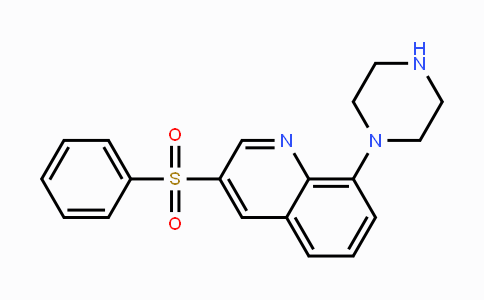 CAS No. 607742-69-8, 3-(Phenylsulfonyl)-8-(piperazin-1-yl)quinoline