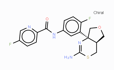 CAS No. 1262036-50-9, N-(3-((4AS,7aS)-2-amino-4a,5,7,7a-tetrahydro-4H-furo[3,4-d][1,3]thiazin-7a-yl)-4-fluorophenyl)-5-fluoropicolinamide
