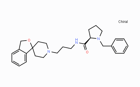 CAS No. 475150-69-7, (R)-N-(3-(3H-Spiro[isobenzofuran-1,4'-piperidine]-1'-yl)propyl)-1-benzylpyrrolidine-2-carboxamide