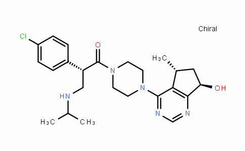 1001264-89-6 | (S)-2-(4-Chlorophenyl)-1-(4-((5R,7R)-7-hydroxy-5-methyl-6,7-dihydro-5H-cyclopenta[d]pyrimidin-4-yl)piperazin-1-yl)-3-(isopropylamino)propan-1-one