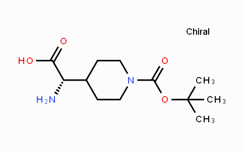 CAS No. 368866-11-9, (S)-2-Amino-2-(1-(tert-butoxycarbonyl)piperidin-4-yl)acetic acid
