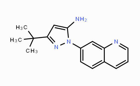 CAS No. 1951451-75-4, 3-(tert-Butyl)-1-(quinolin-7-yl)-1H-pyrazol-5-amine