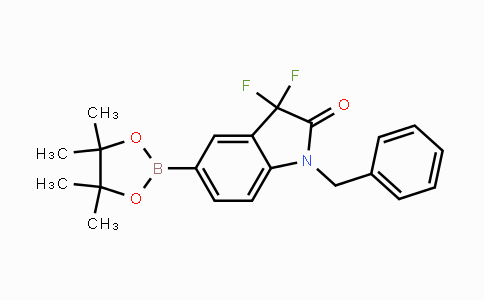 CAS No. 1704069-51-1, 1-Benzyl-3,3-difluoro-5-(4,4,5,5-tetramethyl-1,3,2-dioxaborolan-2-yl)indolin-2-one