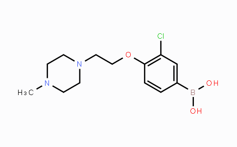CAS No. 1704074-20-3, (3-Chloro-4-(2-(4-methylpiperazin-1-yl)ethoxy)phenyl)boronic acid