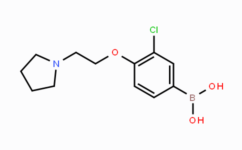 CAS No. 1704074-27-0, (3-Chloro-4-(2-(pyrrolidin-1-yl)ethoxy)phenyl)boronic acid