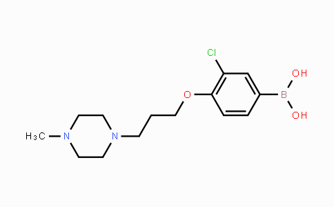 CAS No. 1704081-44-6, (3-Chloro-4-(3-(4-methylpiperazin-1-yl)propoxy)phenyl)boronic acid