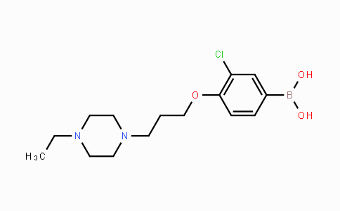 CAS No. 1704081-47-9, (3-Chloro-4-(3-(4-ethylpiperazin-1-yl)propoxy)phenyl)boronic acid