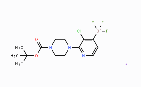 CAS No. 1704704-41-5, Potassium (2-(4-(tert-butoxycarbonyl)piperazin-1-yl)-3-chloropyridin-4-yl)trifluoroborate
