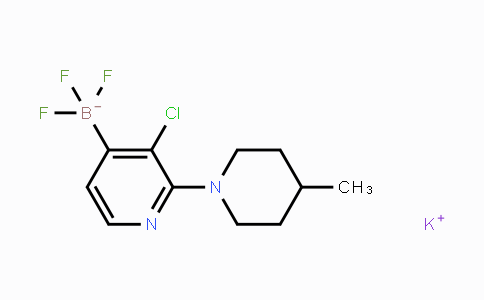 CAS No. 1704704-42-6, Potassium (3-chloro-2-(4-methylpiperidin-1-yl)pyridin-4-yl)trifluoroborate
