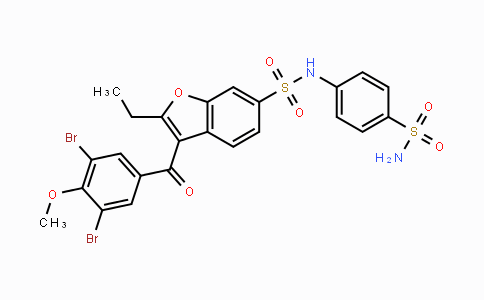 CAS No. 1951451-62-9, 3-(3,5-Dibromo-4-methoxybenzoyl)-2-ethyl-N-(4-sulfamoylphenyl)benzofuran-6-sulfonamide