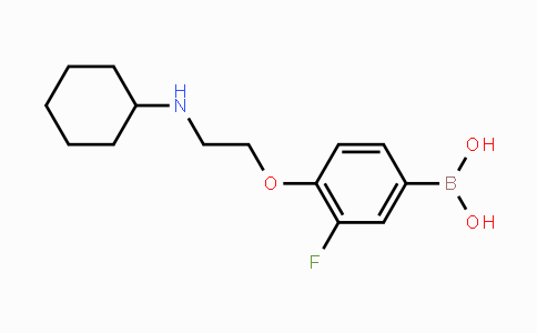 CAS No. 1704097-29-9, (4-(2-(Cyclohexylamino)ethoxy)-3-fluorophenyl)boronic acid