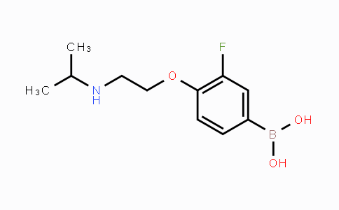 CAS No. 1704097-40-4, (3-Fluoro-4-(2-(isopropylamino)ethoxy)phenyl)boronic acid