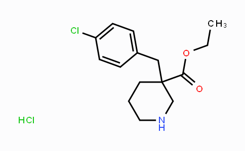 CAS No. 176524-12-2, Ethyl 3-(4-chlorobenzyl)piperidine-3-carboxylate hydrochloride