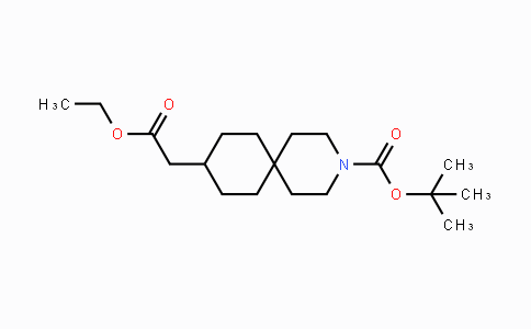 CAS No. 1416176-19-6, tert-Butyl 9-(2-ethoxy-2-oxoethyl)-3-azaspiro[5.5]undecane-3-carboxylate