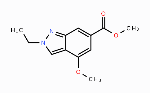 CAS No. 1245215-49-9, Methyl 2-ethyl-4-methoxy-2H-indazole-6-carboxylate