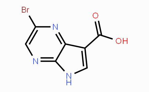 CAS No. 1422772-78-8, 2-Bromo-5H-pyrrolo[2,3-b]pyrazine-7-carboxylic acid