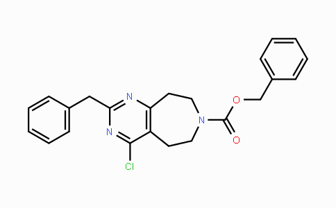 CAS No. 1065113-62-3, Benzyl 2-benzyl-4-chloro-8,9-dihydro-5H-pyrimido[4,5-d]azepine-7(6H)-carboxylate
