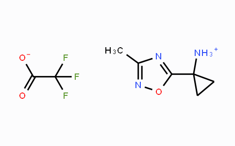CAS No. 1215107-54-2, 1-(3-Methyl-1,2,4-oxadiazol-5-yl)cyclopropanaminium 2,2,2-trifluoroacetate