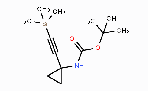 CAS No. 1268810-08-7, tert-Butyl (1-((trimethylsilyl)ethynyl)cyclopropyl)carbamate
