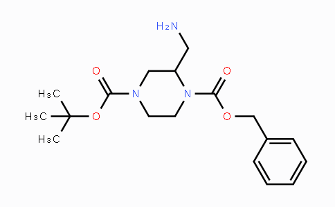 CAS No. 317365-34-7, 1-Benzyl 4-tert-butyl 2-(aminomethyl)piperazine-1,4-dicarboxylate