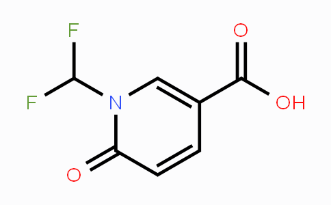 CAS No. 677761-98-7, 1-(Difluoromethyl)-6-oxo-1,6-dihydropyridine-3-carboxylic acid