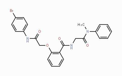 CAS No. 1462267-08-8, 2-(2-((4-Bromophenyl)amino)-2-oxoethoxy)-N-(2-(methyl(phenyl)amino)-2-oxoethyl)benzamide