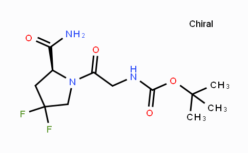 CAS No. 1448440-48-9, (S)-tert-Butyl (2-(2-carbamoyl-4,4-difluoropyrrolidin-1-yl)-2-oxoethyl)carbamate