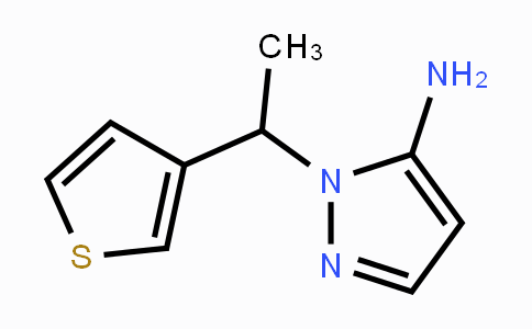 CAS No. 1250756-67-2, 1-[1-(3-Thienyl)ethyl]-1H-pyrazol-5-amine