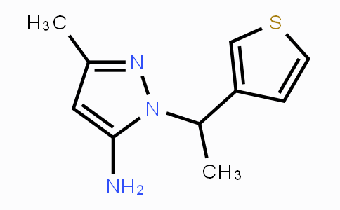 CAS No. 1249580-46-8, 3-Methyl-1-[1-(3-thienyl)ethyl]-1H-pyrazol-5-amine