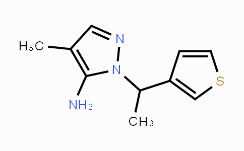 CAS No. 1250918-47-8, 4-Methyl-1-[1-(3-thienyl)ethyl]-1H-pyrazol-5-amine
