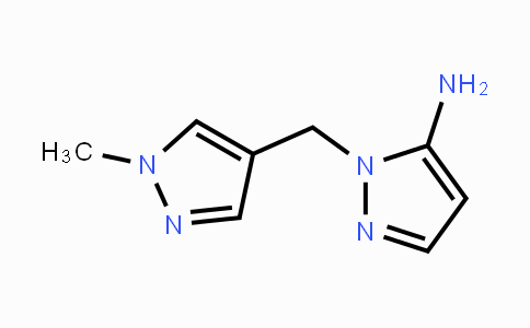 CAS No. 1152821-18-5, 1-[(1-Methyl-1H-pyrazol-4-yl)methyl]-1H-pyrazol-5-amine