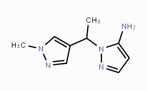 CAS No. 1249188-41-7, 1-[1-(1-Methyl-1H-pyrazol-4-yl)ethyl]-1H-pyrazol-5-amine