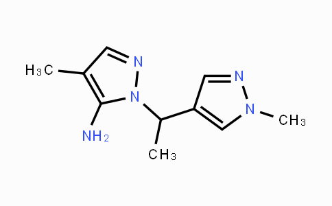 CAS No. 1250515-64-0, 4-Methyl-1-[1-(1-methyl-1H-pyrazol-4-yl)ethyl]-1H-pyrazol-5-amine