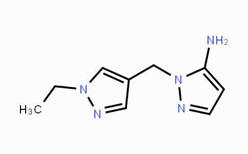 CAS No. 1415719-51-5, 1-[(1-Ethyl-1H-pyrazol-4-yl)methyl]-1H-pyrazol-5-amine