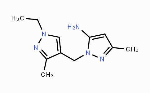 CAS No. 1415719-57-1, 1-[(1-Ethyl-3-methyl-1H-pyrazol-4-yl)methyl]-3-methyl-1H-pyrazol-5-amine