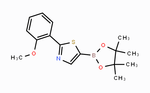 CAS No. 1402227-61-5, 2-(2-Methoxyphenyl)-5-(4,4,5,5-tetramethyl-1,3,2-dioxaborolan-2-yl)-1,3-thiazole