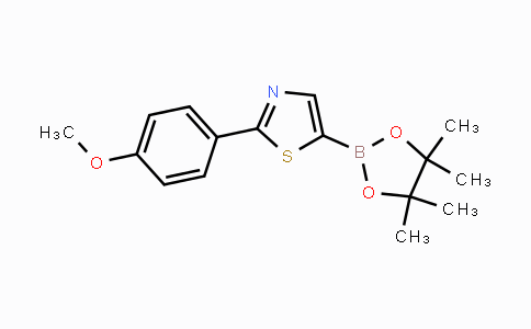 CAS No. 1402227-63-7, 2-(4-Methoxyphenyl)-5-(4,4,5,5-tetramethyl-1,3,2-dioxaborolan-2-yl)-1,3-thiazole