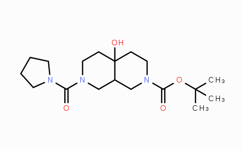 CAS No. 2096986-71-7, tert-Butyl 4a-hydroxy-7-(pyrrolidin-1-ylcarbonyl)octahydro-2,7-naphthyridine-2(1H)-carboxylate