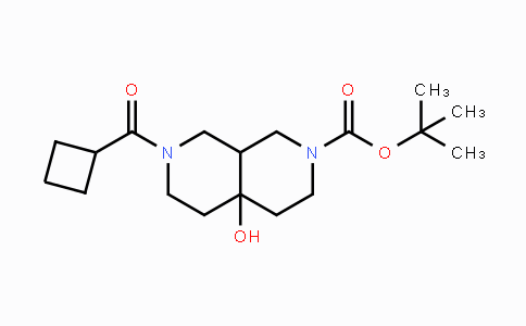 CAS No. 2096985-98-5, tert-Butyl 7-(cyclobutylcarbonyl)-4a-hydroxyoctahydro-2,7-naphthyridine-2(1H)-carboxylate