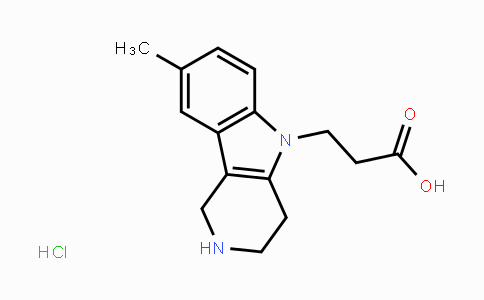 CAS No. 2108550-91-8, 3-(8-Methyl-1,2,3,4-tetrahydro-5H-pyrido[4,3-b]indol-5-yl)propanoic acid hydrochloride