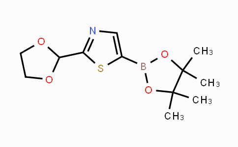 2-(1,3-Dioxolan-2-yl)-5-(4,4,5,5-tetramethyl-1,3,2-dioxaborolan-2-yl)-1,3-thiazole